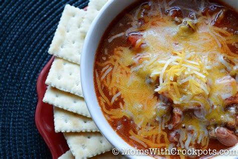 Crockpot Chili Recipe Slow Cooker Classic Moms With