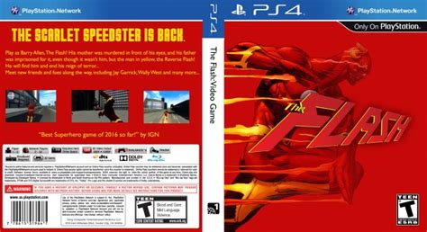 The Flash: Video Game PlayStation 4 Box Art Cover by TitanTyrant