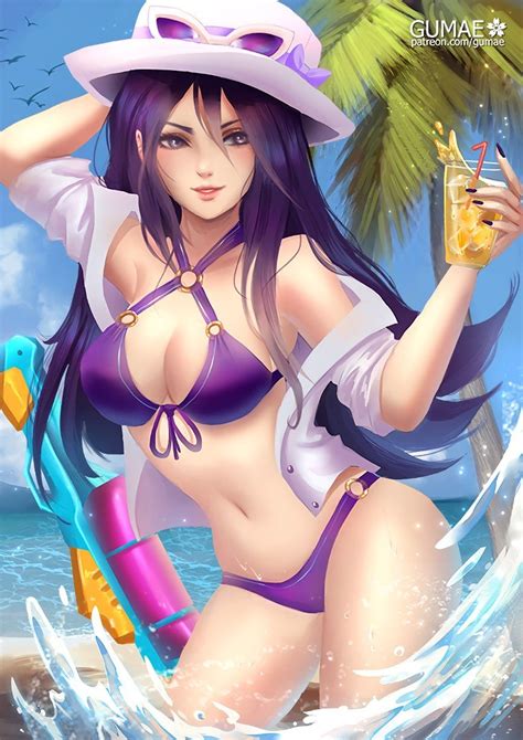 Pool Party Caitlyn Wallpapers And Fan Arts League Of Legends Lol Stats