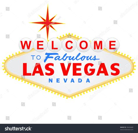 Welcome Las Vegas Sign Stock Illustration 39443689