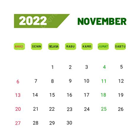 November Calendar Png Transparent November 2022 Calendar Masehi In