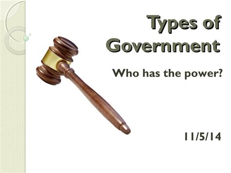 Types Of Governments