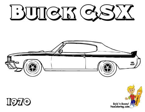 Muscle Cars Coloring Pages Free Coloring Home