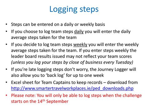 Ppt How To Register Your Team And Log Their Steps Powerpoint