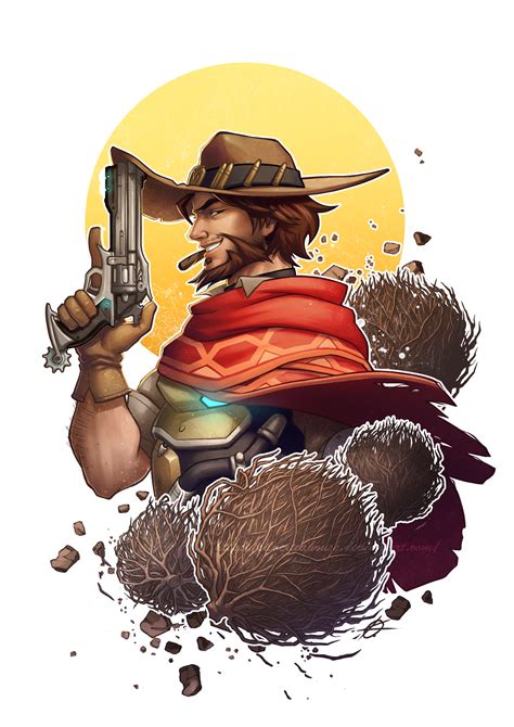 Mccree By Silverteahouse Overwatch Video Game Overwatch Fan Art