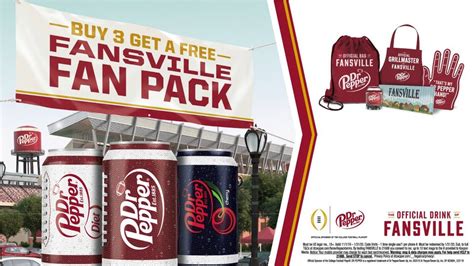 Free Fansville Fan Pack With 3 Dr Pepper Purchases Thru 131 Drpepper