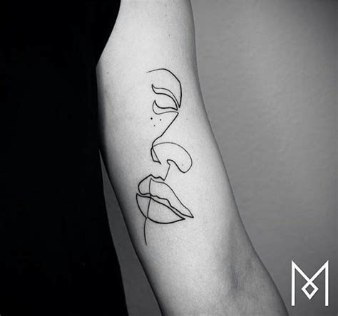 Womans Face Silhouette Tattoo Mo Ganji Incredible Tattoos
