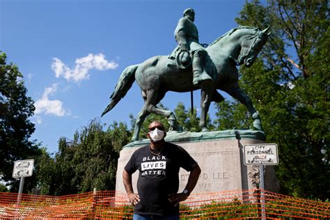 The Confederate Memorials In The Center Of Richmond Virginia