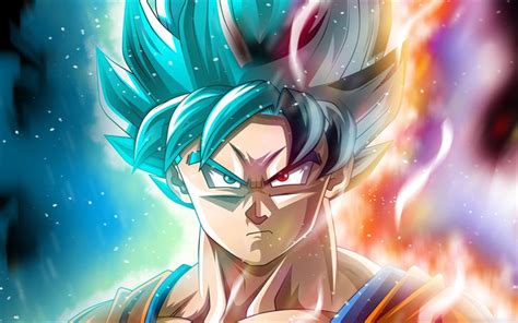 Download Wallpapers 4k Super Saiyan Blue Fire Dragon