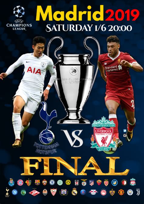 Champions League Final Poster Template Postermywall