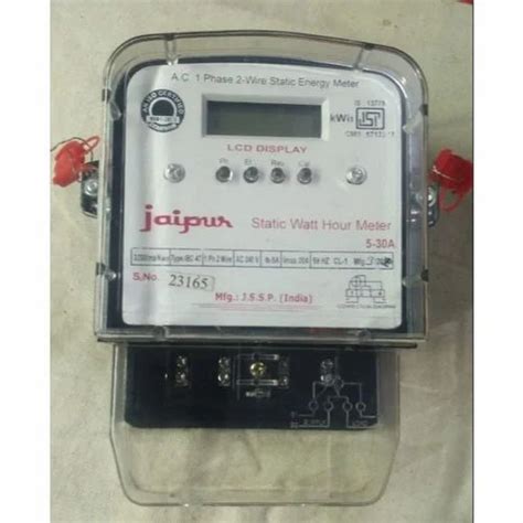 Two Phase Jaipur Static Watt Hour Meter 220v At Best Price In Hapur