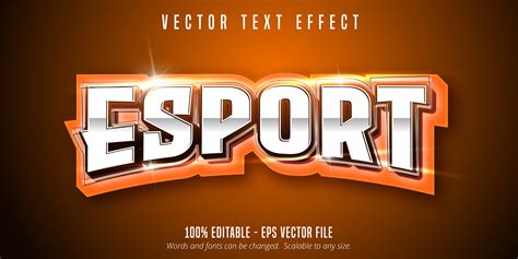 Orange E Sport Text Sport Style Text Effect 1257047 Vector Art At Vecteezy