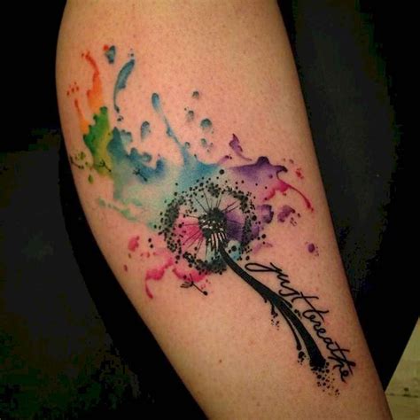 24 most beautiful watercolor tattoos art ideas pusteblume tattoo aquarell