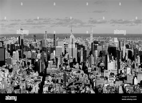 The Stunning Skyline Of Midtown Manhattan Island Including The Empire