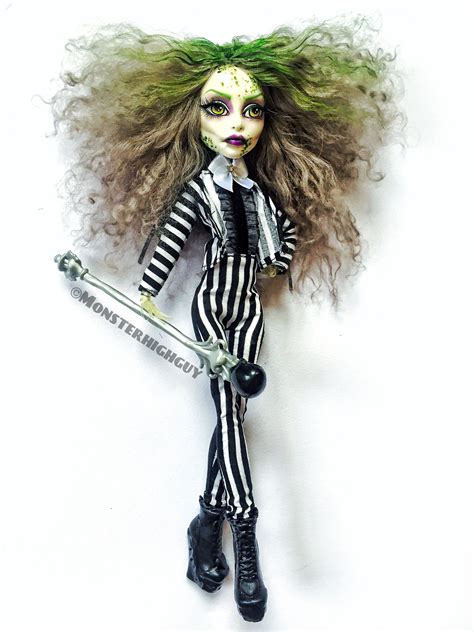 Beetlejuice Custom Doll Custom Monster High Dolls Monster High Dolls