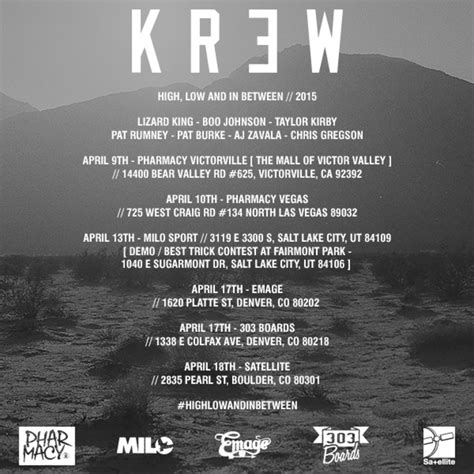 Kr3w High Low And In Between Tour Transworld Skateboarding Magazine