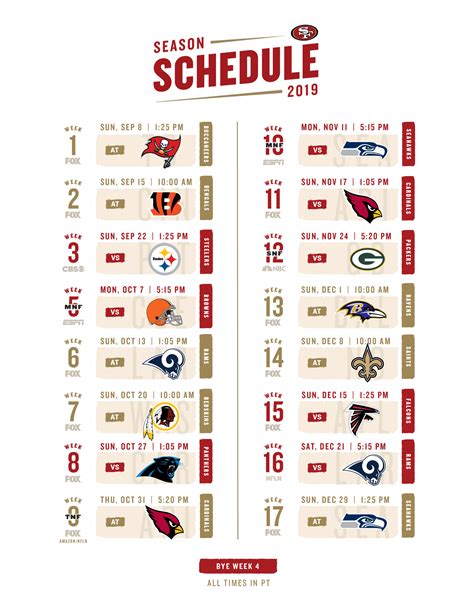 Nfl Week 10 Printable Schedule