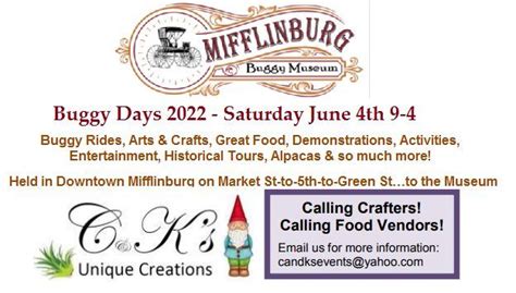 Mifflinburg Buggy Days 2022 Mifflinburg Buggy Museum 4 June 2022