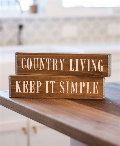 Col House Designs Wholesale Country Living Box Sign Craft House