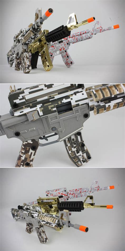 Paper Shooters Assault Rifle Is Made Entirely From Cardboard Fires