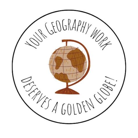 Personalised Geography Teacher Stickers Your Work Deserves A Etsy