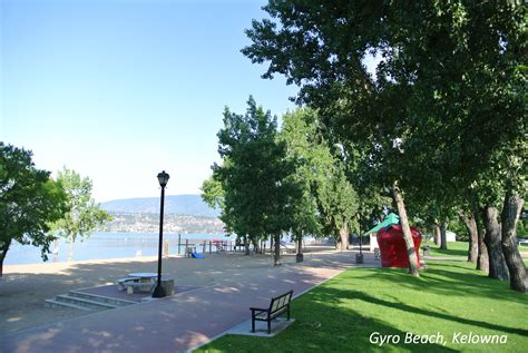 Kelowna parks wake up in the late spring with entertainment for all ages including outdoor concerts most of kelowna's parks highlight sandy beaches and a few have watersport rentals accessible. Gyro Beach in Kelowna, BC www.SiestaSuitesKelowna.com