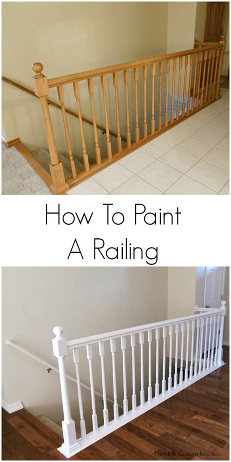 How To Paint Stair Railings Newton Custom Interiors