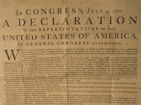Declaration Of Independence Summary History