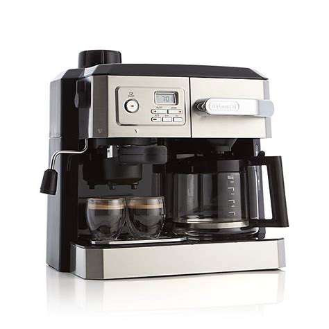 The modest footprint allows even those with small kitchens to enjoy the ritual of tamping and brewing espresso with a classic portafilter machine. DeLonghi ® Combination Coffee and Espresso Machine | Crate ...