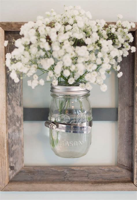 12 Beautiful Mason Jar Idea As A Flower Vase For Decorating Your Home