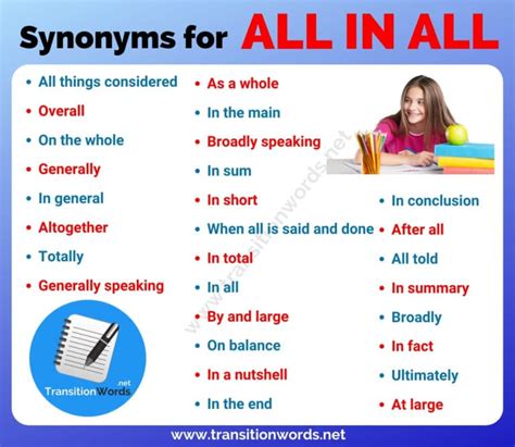 Other Ways To Say All In All List Of 25 Synonyms For All In All With Useful Examples