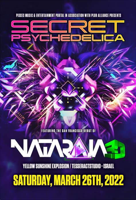Dna Lounge Secret Psychedelica Nataraja3d 2022 03 26d Free