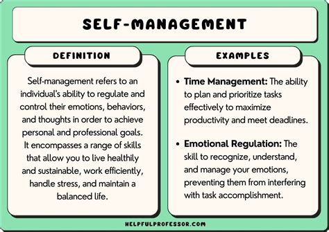 50 Examples Of Self Management Skills 2024