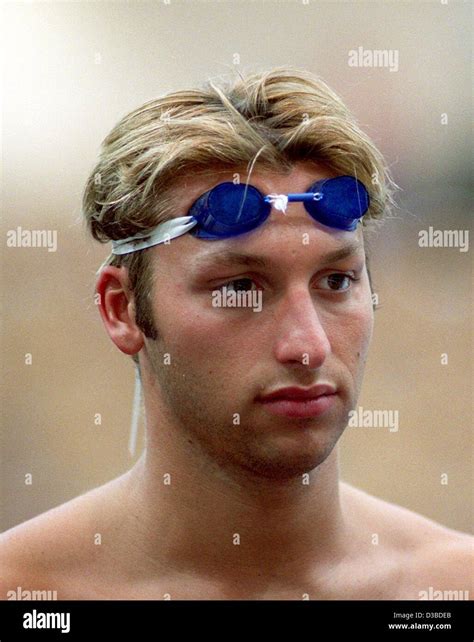 Dpa Australian Swimmer Ian Thorpe Threefold Free Style Olympic Champion Pictured At A