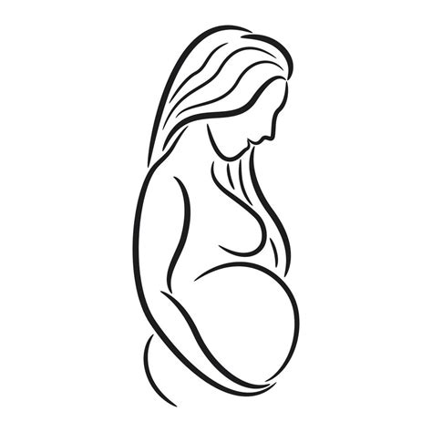 Pregnant Woman Symbol 11882820 Vector Art At Vecteezy