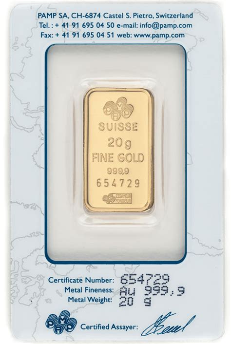 Gold Bullion Pamp Suisse Gold Bullion 20 Grams
