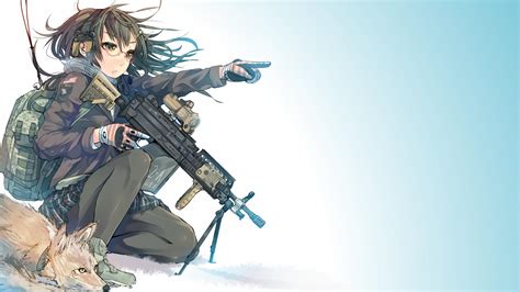 Awesome Anime With Guns Wallpapers Wallpaper Cave