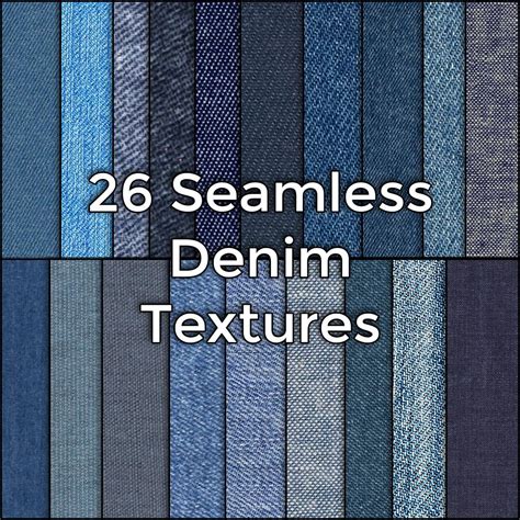 Artstation 26 Realistic Seamless Denim Jeans Fabric Textures Game