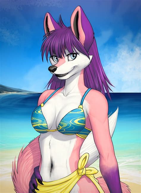 Obligitory Beach Picture Furry Art Anthro Furry Furry