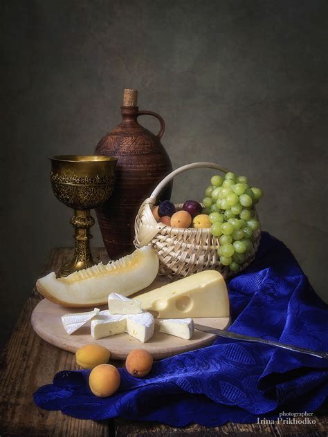 Still Life With Cheese And Melon Slice By Daykiney On Deviantart