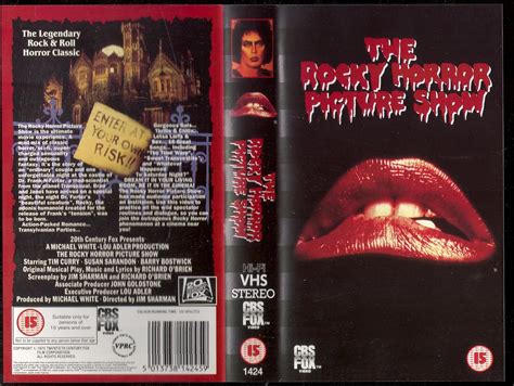 The Rocky Horror Picture Show Vhs Uk Dvd And Blu Ray