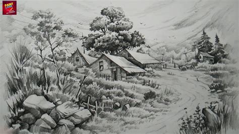 Get Pencil Drawing Landscape  Basnami