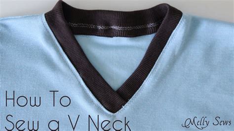 How to sew a v neckline. How To Sew a V Neck T-shirt - YouTube