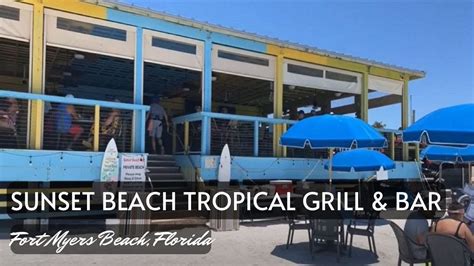 Pre Huricane Ian Sunset Beach Tropical Grill And The Playmore Tiki Bar Fort Myers Beach Sw