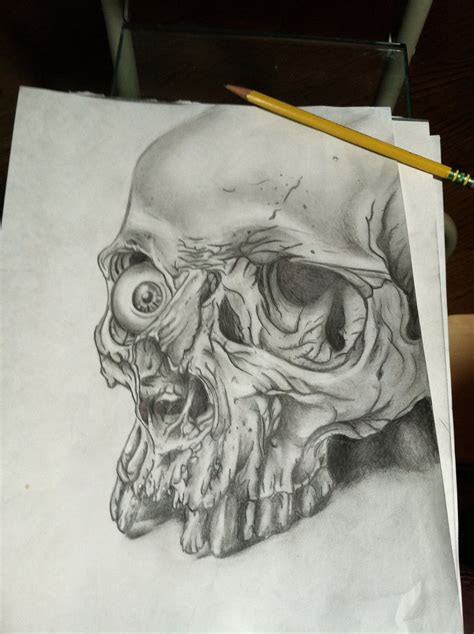 Detailed Skull Drawing At Getdrawings Free Download