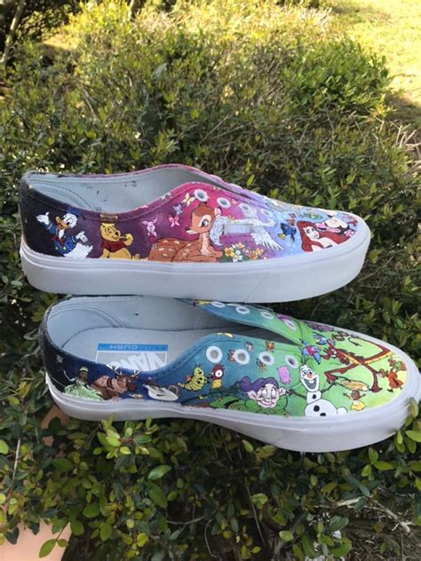 Complete Custom Painted Disney Character Shoes Etsy