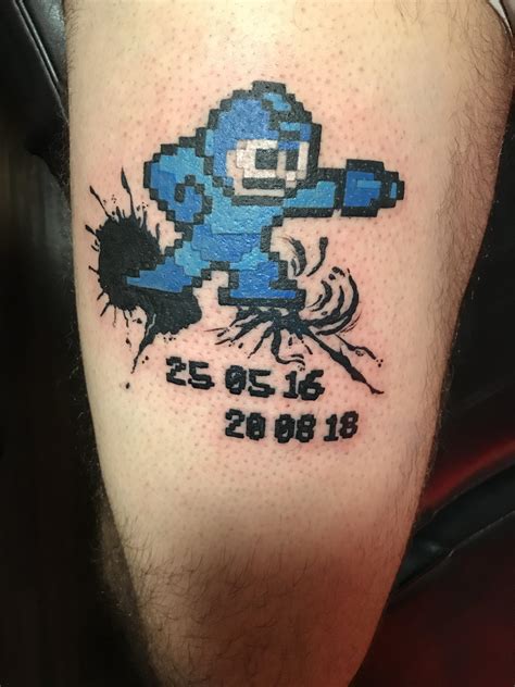 My First 8 Bit Mega Man By Mark Miller Exotika Tattoos Gatineau