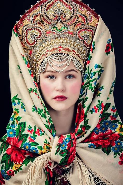 Russian Kokoshnik Made To Order Russian Traditional Dress Russian Culture Russian Clothing