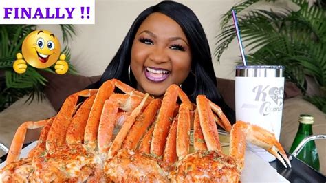 Giant Snow Crab Legs Seafood Boil Mukbang 먹방쇼 Spicy Mayo Youtube