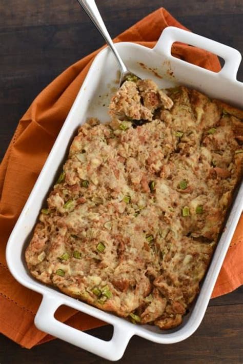 a recipe for grandma s stuffing a classic and old fashioned thanksgiving bread dressing made